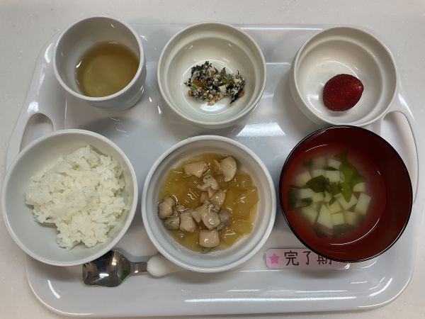 【離乳食完了期】・鶏肉の治部煮