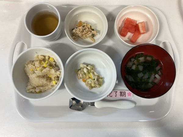 【離乳食完了期】・豆腐の肉みそ煮