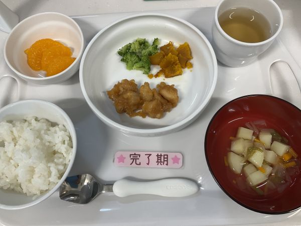 鶏もも肉のトマトソース煮です《完了期》