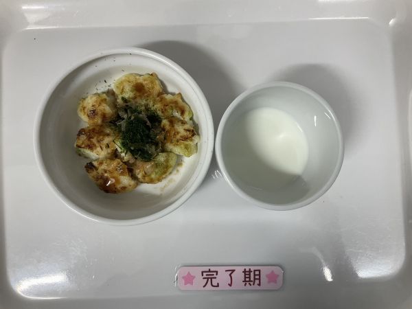 〈完了〉牛乳豆腐とキャベツのお好み焼き