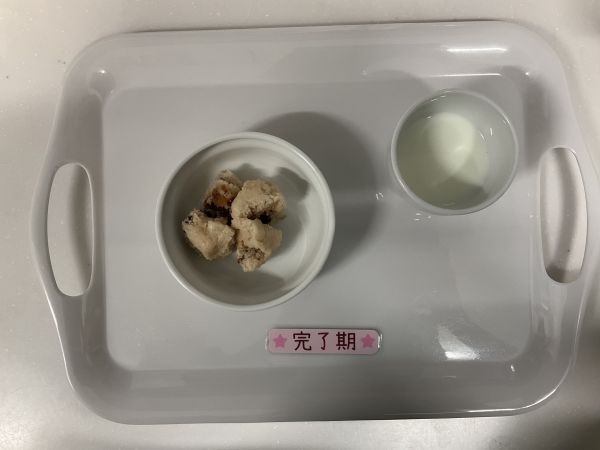 【離乳食完了期】・小豆蒸しパン