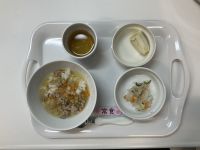 <常食>白菜と豚肉のあんかけ春雨サラダバナナ