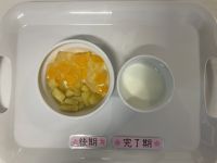 〈後期　 完了〉牛乳つぶつぶオレンジゼリーさつま芋スティック