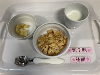 米粉パンケーキです《後期、完了期》