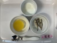 〈常食〉牛乳オレンジゼリーたべる煮干し