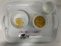 【離乳食完了期•後期】・桃のゼリー・じゃが芋煮
