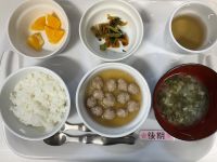 【離乳食後期】・豚団子のみそ煮