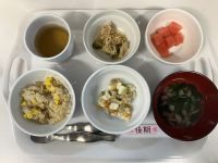 【離乳食後期】・豆腐の肉みそ煮