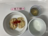 《離乳食完了期》おやつはおからナゲットです。