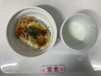 〈常食〉牛乳豆腐とキャベツのお好み焼き